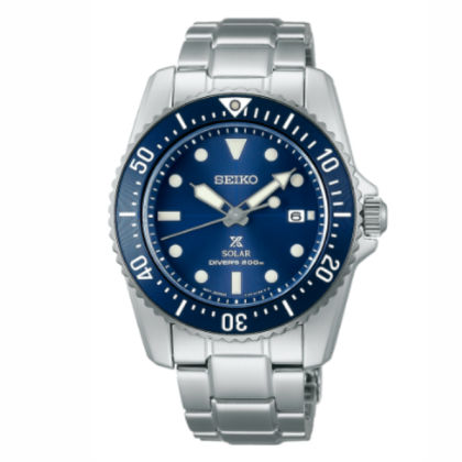 Seiko Prospex SNE585P1 Compact Scuba Blue Dial Solar Diver's Men Watch 